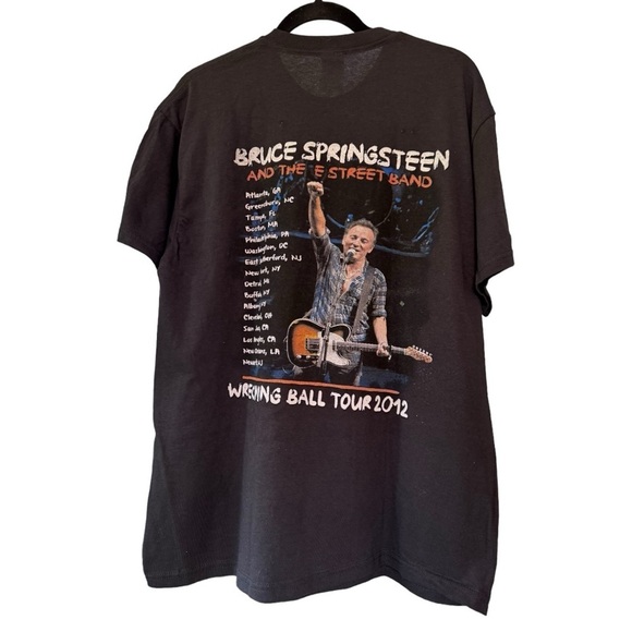 Bruce Springsteen/E Street "Wrecking Ball Tour" 2012  T Shirt Men's LG NWOT - Picture 2 of 7